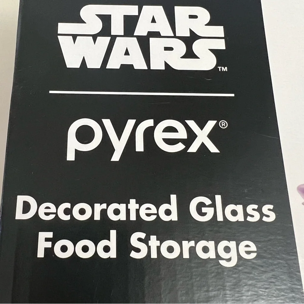 Pyrex Star Wars Yoda C-3PO R2-D2 Glass Food Storage Containers Bowls 4 PC Set‎